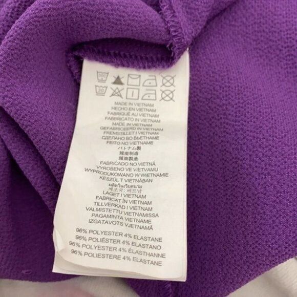 Michael Kors Women Purple Long Ruffle Sleeve Top Size M - Picture 13 of 13